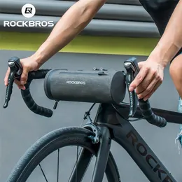 RockBros دراجة حقيبة الجبهة الدراجات ماء سعة كبيرة المقود المحمولة mtb الطريق pannier متعددة الأغراض الترفيه 220301
