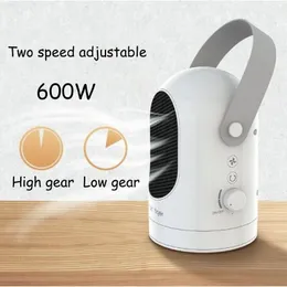 Smart Electric Heaters 600W Air Hushåll Småskakning Huvudvärmekylning Dual-Använd Office Heater Mini Portable