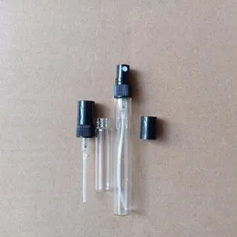 2ml 3ml 5ml 10 ml Tom Mini Glass Parfym Provflaska Atomizer Sprayflaska för parfymolja 2000pcs / parti