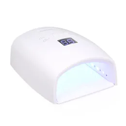 48W Rechargeable UV LED Gel Nail Lamp Dryer Quick-Drying For All Gels Polish Wireless LCD Display 5 Timer Setting Art Curing