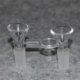 Convertitore adattatore Galss per narghilè Bong in vetro 14mm 18mm Femmina a maschio Ciotola Banger al quarzo Tubi d'acqua in vetro Pyrex forgiato spesso