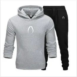 Best selling-2 sets of pants + hoodie sports tracksuit men's print clothes thick clothes men's fashion casual streetwear