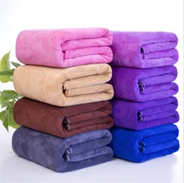 Beauty Salon faz cama absorvente toalha de banho toalha de praia de microfibra 70 * 140 cm / 80 * 180 cm de carro mais espesso lavar roupa de toalha de toalha de pano de secagem rápida 210318