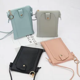 New Women PU Leather Shoulder Bag Mini Mobile Phone Bag Card Coin Holder Purse Handbag Female Messenger Bags Bolsa Feminina