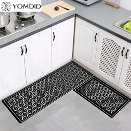 Yomdid Long Kitchen Mat Bath Mattor Golvmattor Hem Entré Dörrmat Absorberande vardagsrum Badrum Tryckt Rug Alfombra Cocina 220301