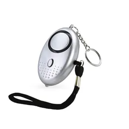 130 dB SafeSound Självförsvar Personligt larm Keychain Elektronisk enhet för kvinnor Barn med LED-lampor