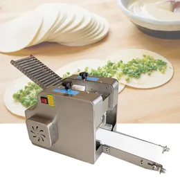 220V / 110V Automatisk rostfritt stål Commercial Bun Wonton Wrapper Machine Dumpling Wrapper Machine Spring Roll Deg Wrapper Machine Round,