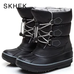 SKHEK Peluche Stivali di feltro Scarpe invernali Ragazzi Bambini caldi Scarpe invernali Bambine Stivali da neve per bambini Bambini Scarpe per bambini LJ201029