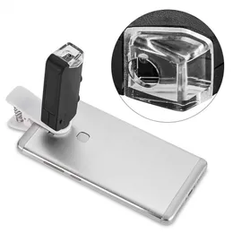 2021 Mobile Phone Lens 60X-100X Optical Zoom LED Microscope Lens Clip Universal Free Shipping