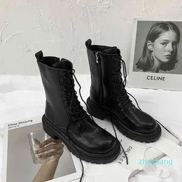 Boots Thick soled Martin boots women's British style summer 2022 spring and autumn thin fashion ins locomotive