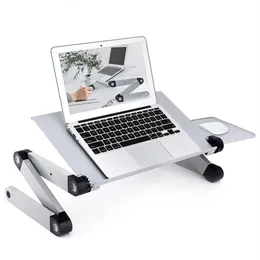 EU estoque ajustável altura laptop mesa de mesa para cama portátil lap de mesa dobrável mesa de trabalho notebook Riserergonomic computador bandeja270a