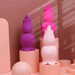 NXY wibratory skoki zabawy Produkty erotyczne Kobiet Masturbator Języki Licker Ssanie Wibrujące Różowe Jajko 0222