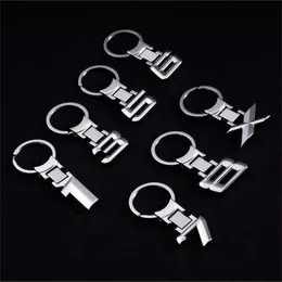 Zinc Alloy Metal Car key ring keyrings keychain key chain Car Styling for 1 3 5 7 X Key Holder