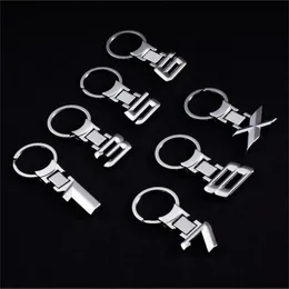 Zinc Alloy Metal Car Key Ring KeyRings Keychain Nyckelkedja Bilstyling för 1 3 5 7 x Key Holder