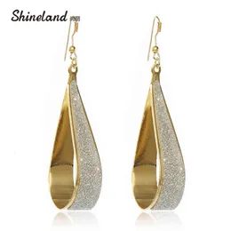 2022 Popular Style Personality Branded Design Shiny Geometric Trendy Drop Earrings Cheap Earring for Women