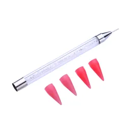 Rhinestone Picker Nail Dotting Pen Kit Dual-ended Crystals Studs with Rhinestones Beads Handle Manicure Nails Art DIY Decoration
