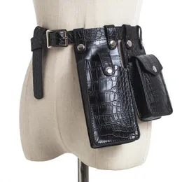 Waist Bags Packs Kvinnor Designer Bälte Bag Fashion Fanny Pack Bröst Tjejer Söt Easy Phone Pocket PU Läder Bumbag