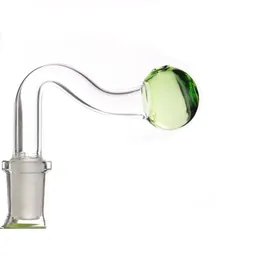 Tubi di fumo colorati all'ingrosso della fabbrica Pyrex Glass Oil Burner Pipe 10mm 14mm 18mm maschio pyrexes