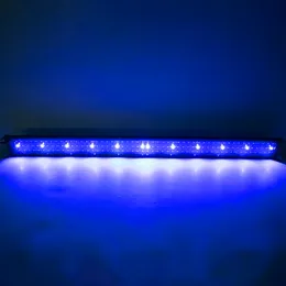24W 156 LED Aquarium Lights Full Spectrum Water Lamp 47.2inch Black US Standard Lights Lämpliga för 47.2-55.1 tum lång