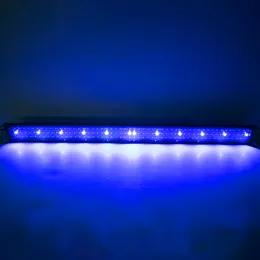 24W 156 LED Aquarium Lights Full Spectrum Water Lamp 47.2inch Black US Standard Lights Suitable For 47.2-55.1inch Long