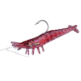 Simulation Shrimp Baits Fish Hook 9cm 10g Soft Lures Freshwater Sea Fishing  Bait Sequins Translucent Outdoor Tools Accessories 1 8hs N2