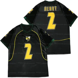 Özel 2 Derrick Henry Football Jersey Ed Black Herhangi bir İsim Sayı S-4XL En Kalite Formaları