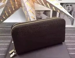 2019 ZIPPY ORGANIZADOR clássico padrão carteira masculina feminina bolsa longa bolsa de dinheiro duplo zíper bolsa moeda pocket230y239V