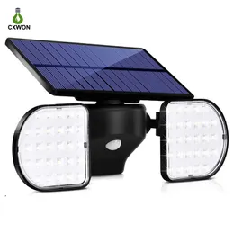 Oświetlenie zewnętrzne LED Solar 56 LED Solar Spotlights Outdoor with Motion Security Security Wall Lights for Garden Park Yard Street