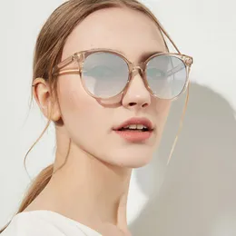 Okulary przeciwsłoneczne 2021 Przyjeżdża okrągłe kobiety marki projektant sunglases kobieta okulary przeciwsłoneczne moda lato gafas feminino1