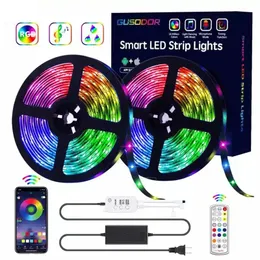 Bluetooth-LED-Streifenlichter, RGB-Lichtset, 16,4 Fuß 32,8 Fuß, 150 LEDs, SMD5050, wasserdicht, Musiksynchronisation, Farbwechsel