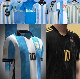 Final Maradona 1978 1986 Retro Argentyna Soccer Jersey Classic 96 97 1994 1998 Newells Old Boys Vintage Koszula piłkarska Riquelme Crespo Tevez Ortega Batistata Kempes