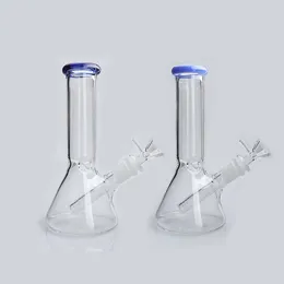 8 Inch Hookahs Water Bongs With Glass Downstem Adapter & Bowl 18mm Female Beakers Suit For Smoking