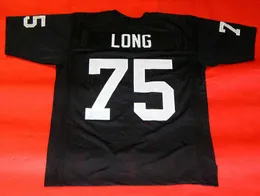 Benutzerdefiniertes Fußballtrikot für Männer, Jugendliche, Frauen, Vintage 75 HOWIE LONG, seltene Highschool-Größe S-6XL oder Trikots mit beliebigem Namen und Nummer