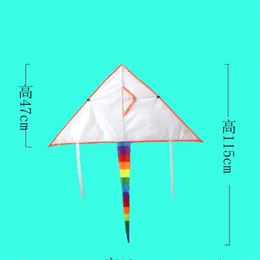 Keepsake DIY Painting Colorful Flying Foldable Outdoor Beach Kite Children Kids Blank Butterfly Kites Fish Sport Funny Toy 313 H1