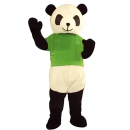 Prestanda Gröna Toppar Panda Mascot Kostymer Jul Fancy Party Dress Cartoon Character Outfit Suit Vuxna Storlek Carnival Påsk Reklam Tema Kläder
