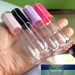 /100 stücke Lila/Rot/Rosa/Schwarz Deckel Lip gloss Tube Klar Leere Lippenstift Nachfüllbare Flasche Make-Up zubehör Kosmetische Lipgloss