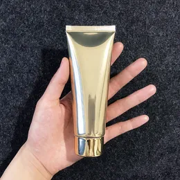 Bright Gold 30pcs/lot 80g Empty Hand Cream Hose Aluminum Plastic Tube, BB Soft Container, Cosmetic packing tube