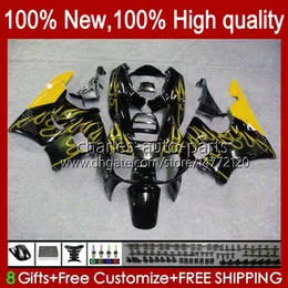 Body For HONDA CBR893 CBR 900 893 RR 1989 1990 1991 92 93 94HC123 yellow flames CBR 893RR 900RR CBR900RR CBR893RR 89 90 91 1992 1993 Fairing