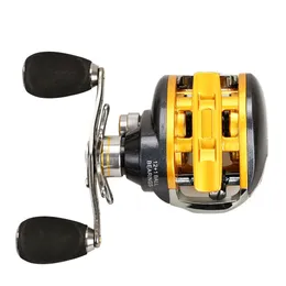 Baitcasting Reelデュアルブレーキシステムフルメタルウォータードロップホイール釣りリロードアジアのラウンドロードガンハンドル釣りリール