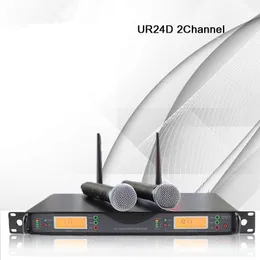 NTBDステージパフォーマンスホームKTV真の多様性UR24D UHFプロフェッショナルワイヤレスマイクのヘッドセット/ Lavalier自動FMダイナミック