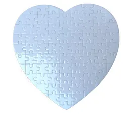 Warmhome6 Sublimazione Puzzle di cuore bianco Puzzle fai da te Prodotti di carta Cuori amore Forma Stampa a trasferimento Spazi vuoti Materiali di consumo Giocattoli per bambini