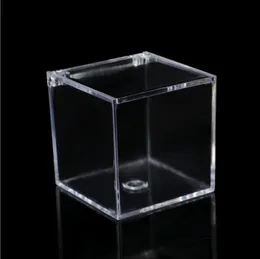 Clear Acrylic Box With Lid Container Plastic Wrap For Baskets Candy Pill  Tiny Jewelry Hard Plastic Square Cube Storage Boxes Wedding Birthday Decor  8cm 10cm From Jessie06, $2.7