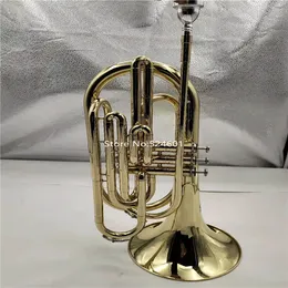 New Arrival Bb Marching Baritone Horn Brass Nickel Plated Professional Musical Instrument With Case Accessories Free Shipping