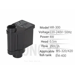 Boyu 1 bit FP-150 MR-300 MR-500 Aquarium Original Submersible Liten Ulter Silent Filter Water Pump Special för Fish Tank Y200922265L