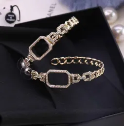 2024 Ausgezeichneter, hochwertiger Charm-Ohrstecker mit Diamant und Perle für Frauen, Hochzeitsschmuck, Geschenk mit Stempelbox PS3626