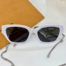 Sonnenbrille für Frauen Z1473E Weiße Katze Eye Frame Damen Sonnenbrille Mode Klassische Schwarze Gläser Top Qualität Reisen Urlaub Designer Sonnenbrille UV400 mit Box