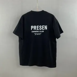 남자 T 셔츠 22SS 유럽 영국 런던 T 셔츠 하이 스트리트 티 스프링 여름 스케이트 보드 남성 여자 Tshirt