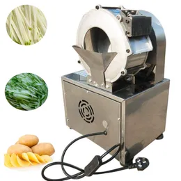 2021Latest Hot Selling Rostfritt SteelMulti-Funktion Automatisk skärmaskin Kommersiell Elektrisk Potatis Morot Ginger Slicer Shred Vegetain