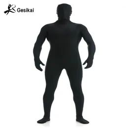 Gesikai Men's Spandex Zentai Lycra Full Bodysuit Men's Zentai Suit Custom Second Skin Tights Suit Halloween Costume1