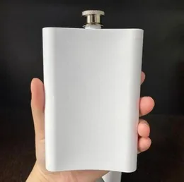 Pusta Flask Sublimation 8OZ Flask Hip Ze Stali Nierdzewnej Butelka Wody Double Wall Outdoor Bumblers Whisky Drinkware Sea Shipping GGA3811-1